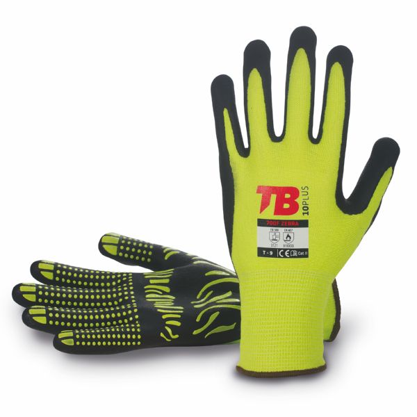 GUANTE TB 700F ZEBRA T-8 ALGODON+SPANDEX