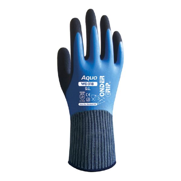 Guante WG-318 Aqua de latex doble totalmente recubierto T/10