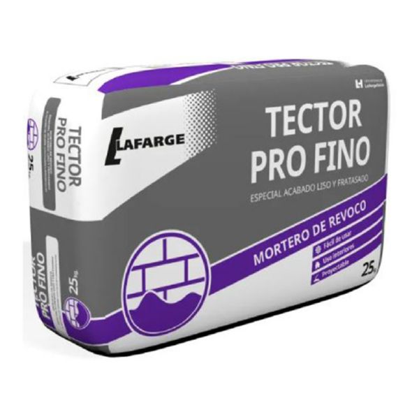 MORTERO REVOCO FINO TECTOR PRO BCO 25 KG