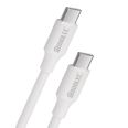 Cable C-C 60W 3A 1m blanco